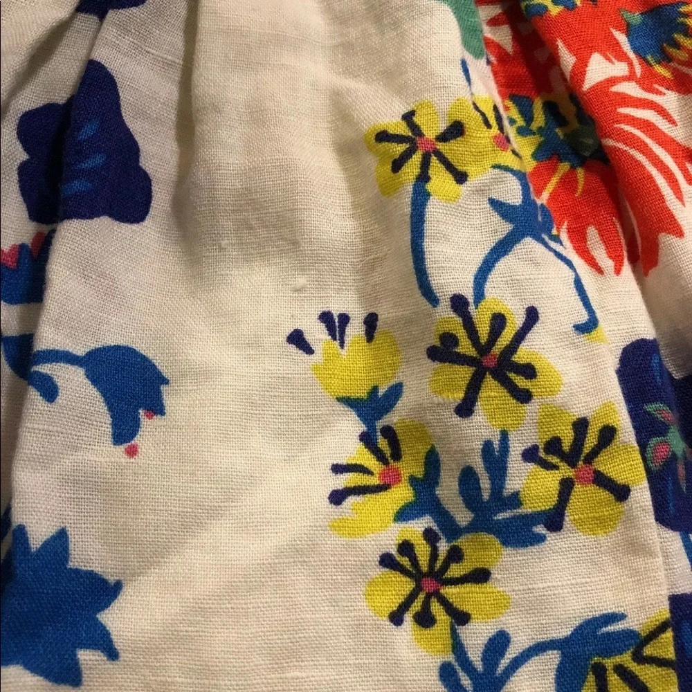 Mini Boden 3-4 Floral Sleeveless Pleated Dress
